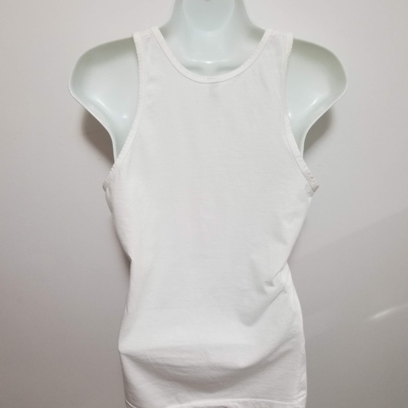 American Apparel white tank top with US flag - Picture 3 of 5